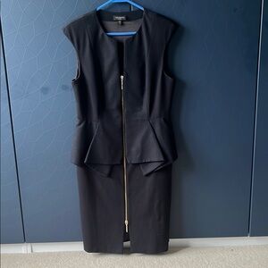 Ted Baker Black Sleeveless Dress with Zipper